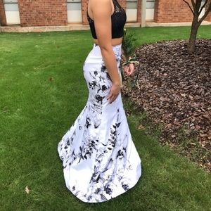 Two piece prom dress